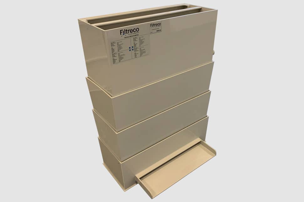 Trickle tower medium waterfall with sieve Trickle tower medium waterfall with sieve